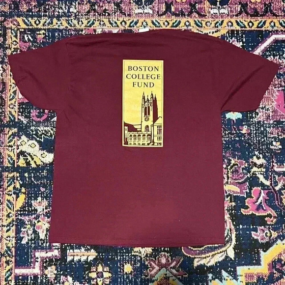 Boston College Eagles Shirt Mens Large  Red Logo Collegiate Football Adult‎ - Picture 2 of 2